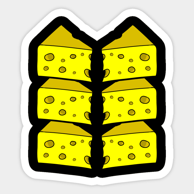 Cheese six pack Sticker by Mamon